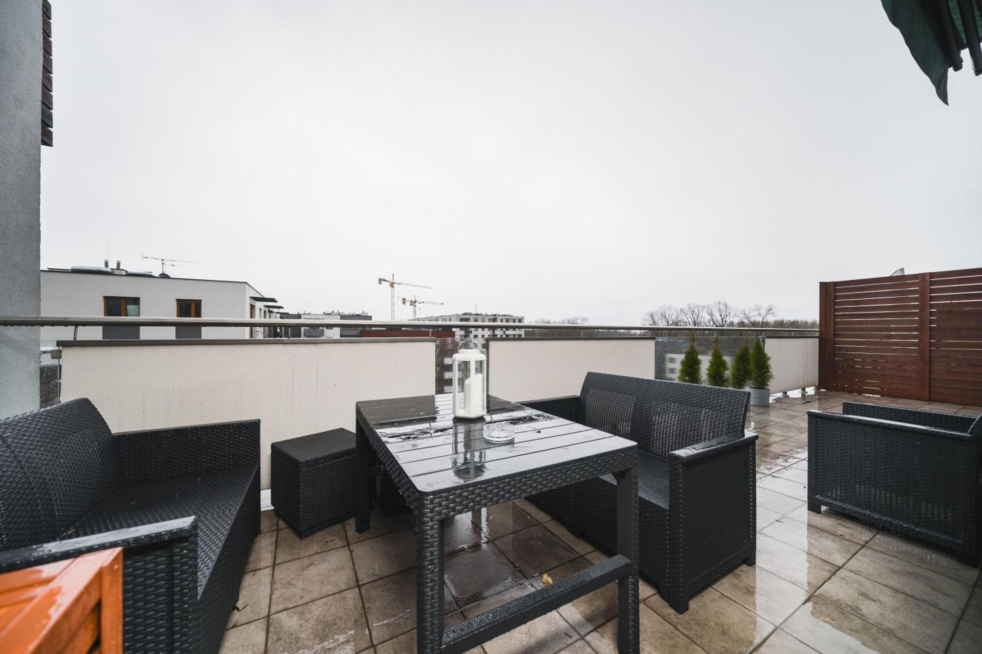 Апартаменты Apartament Z Tarasem Oraz Podziemnym Parkingiem Краков Экстерьер фото