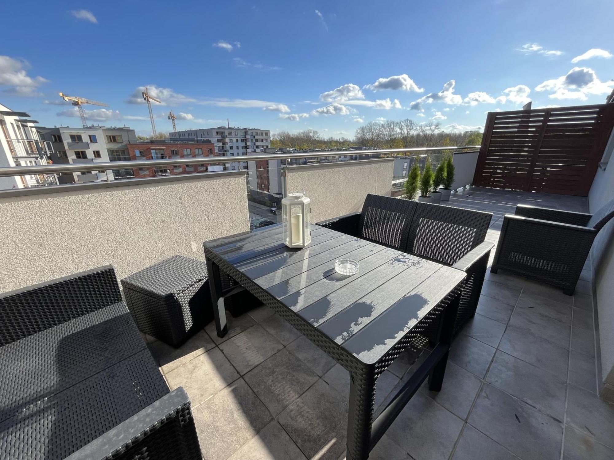 Апартаменты Apartament Z Tarasem Oraz Podziemnym Parkingiem Краков Экстерьер фото